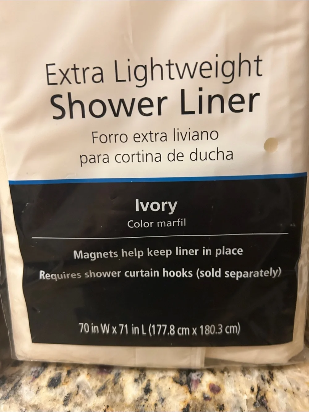 Mainstays lightweight shower